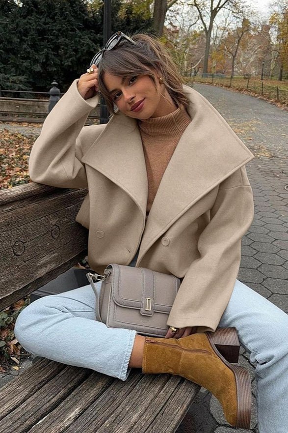 SEAME - Anastasia Double Breasted Coat Beige S