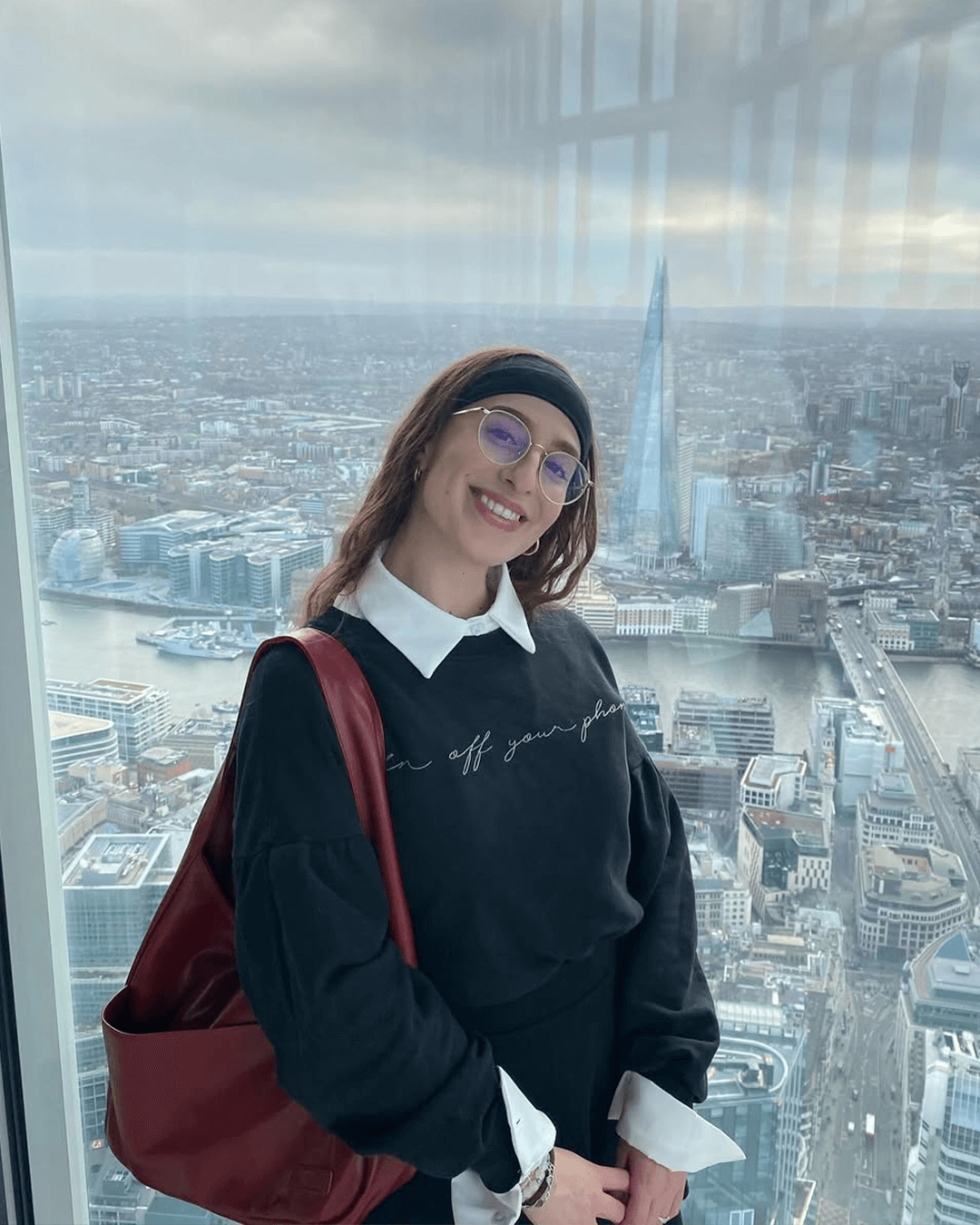 SEAME - Anja Vegan Leather Tote Bag Red Regular