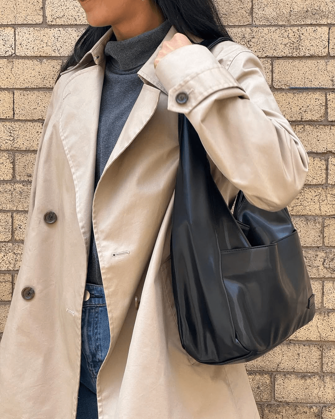 SEAME - Anja Vegan Leather Tote Bag Red Regular