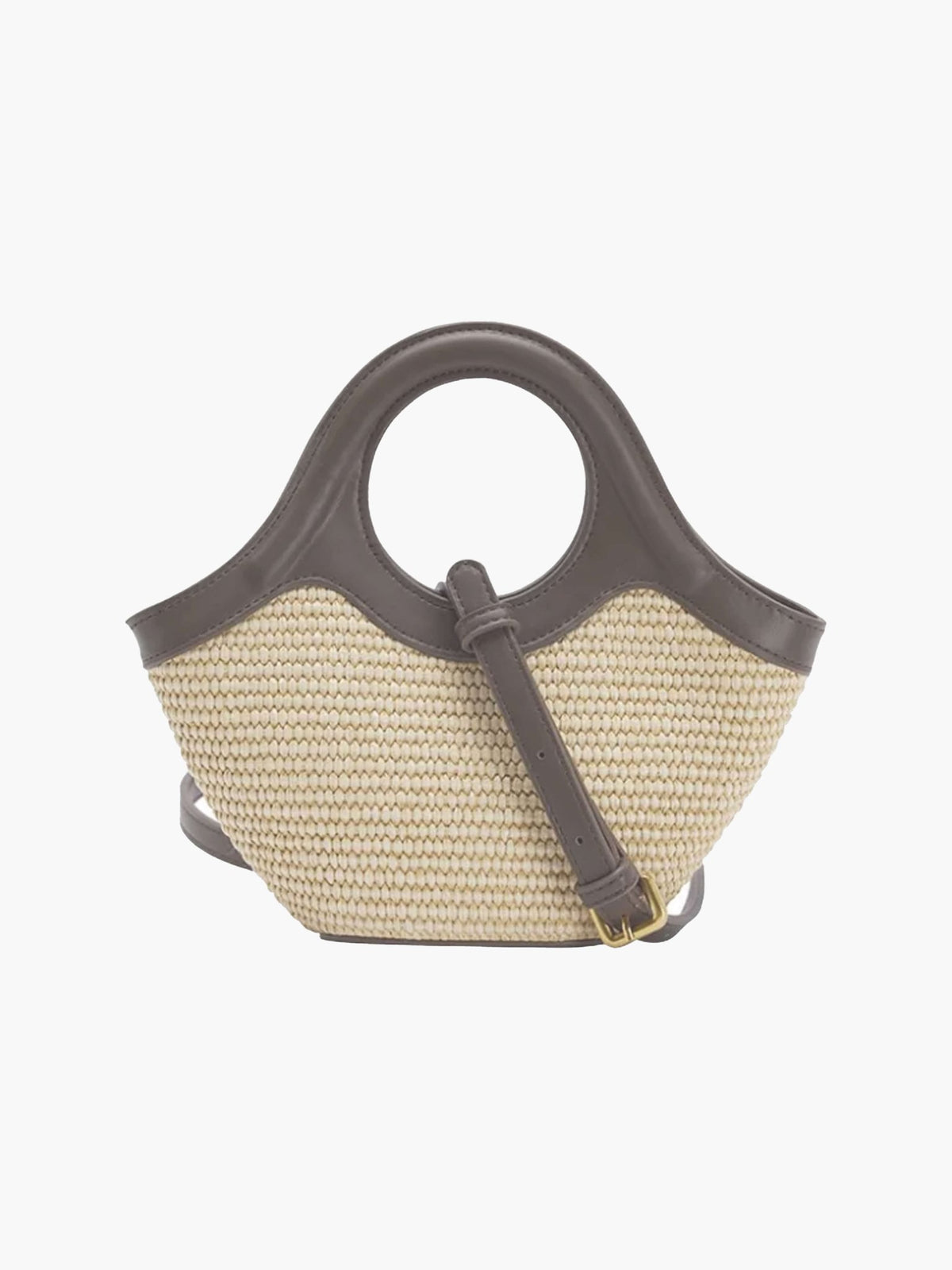 Seame - Astrid Woven Bag with Handle Brown Regular