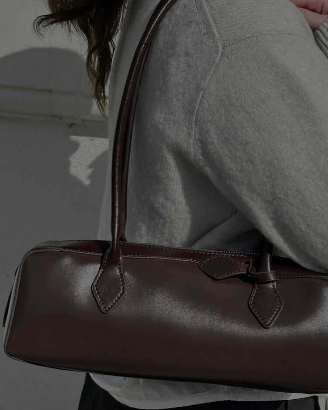 SEAME - Bridget Baguette Bag Coffee