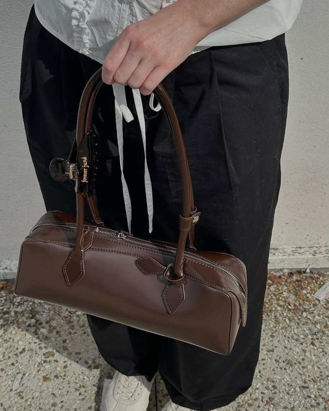SEAME - Bridget Baguette Bag Coffee