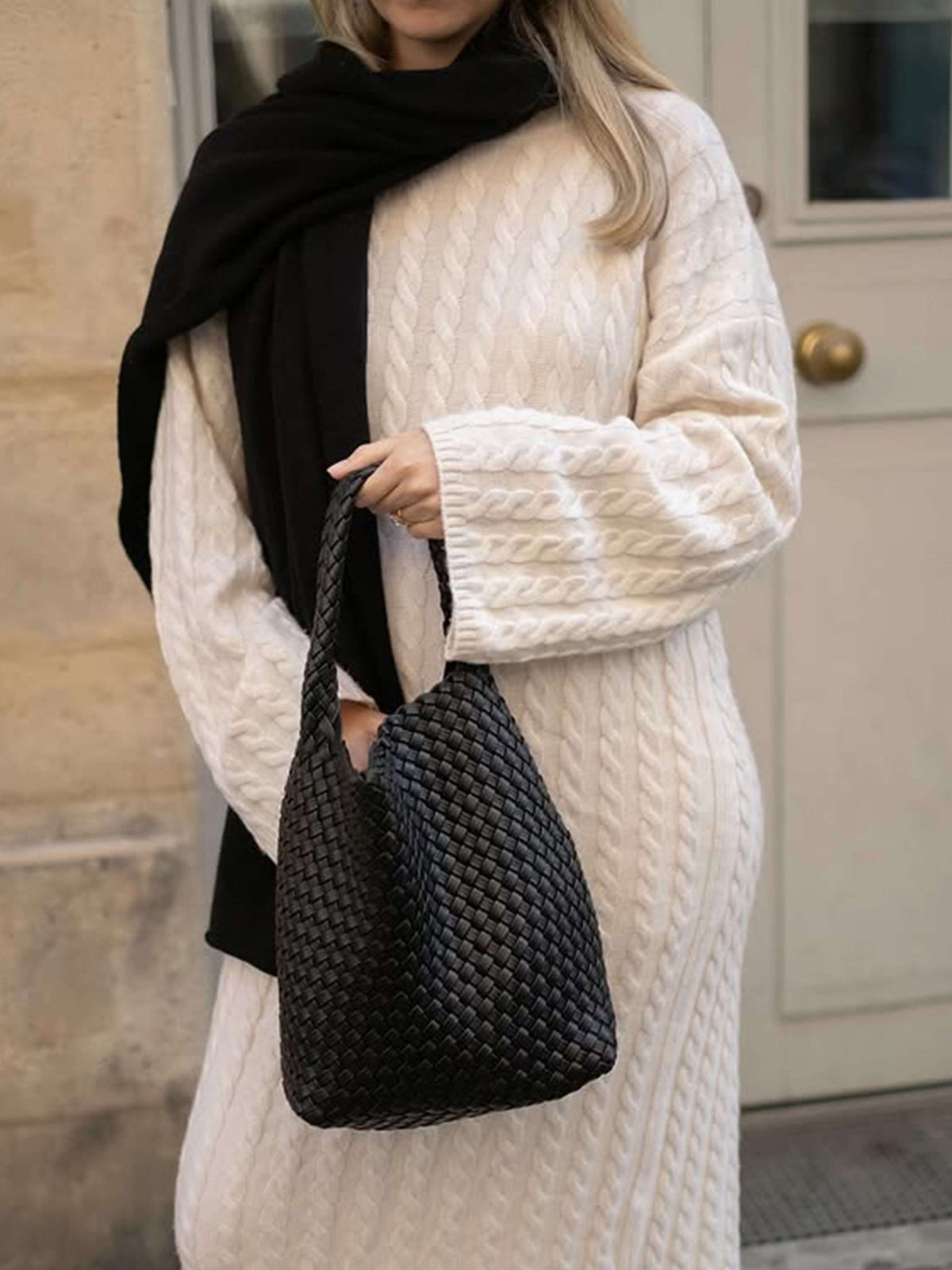 Seame - Cara Woven Bag Small Black Small