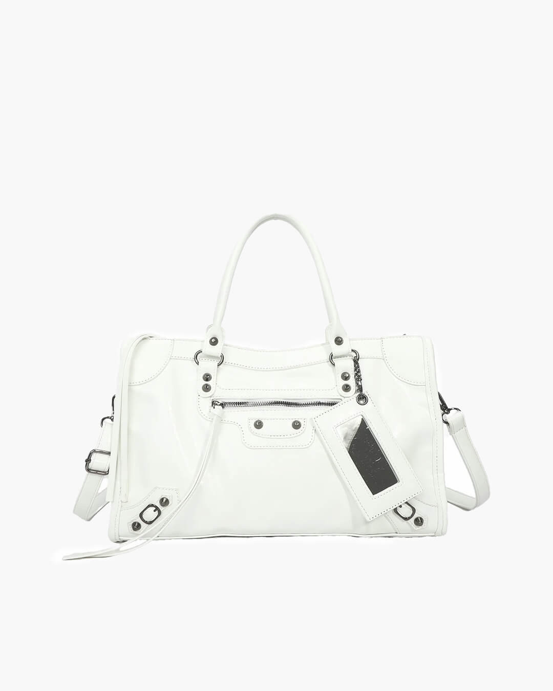 SEAME - Carmela - Stylish Handbag with Spacious Interior & Minimalist Design White