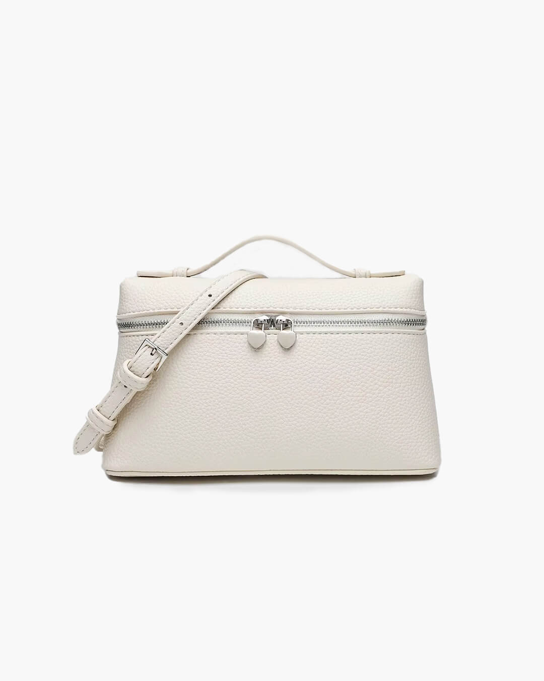 SEAME - Felicia Smooth Leather Vanity Bag White Regular