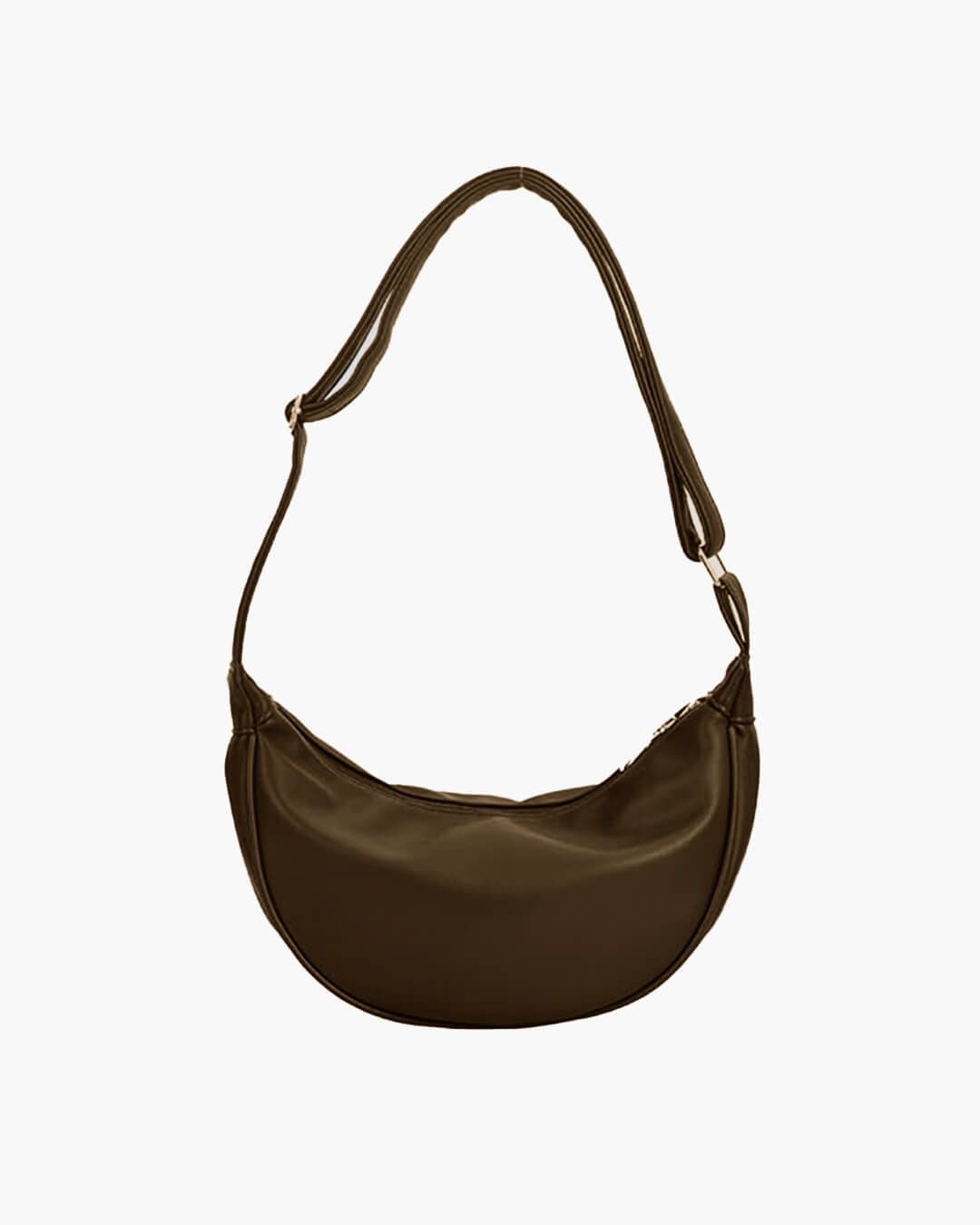 SEAME - Gabriela Vegan Leather Hobo Bag Coffee Regular