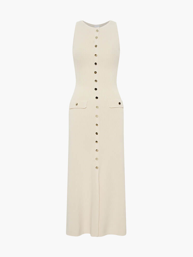 Seame - Georgia Maxi Dress Beige S