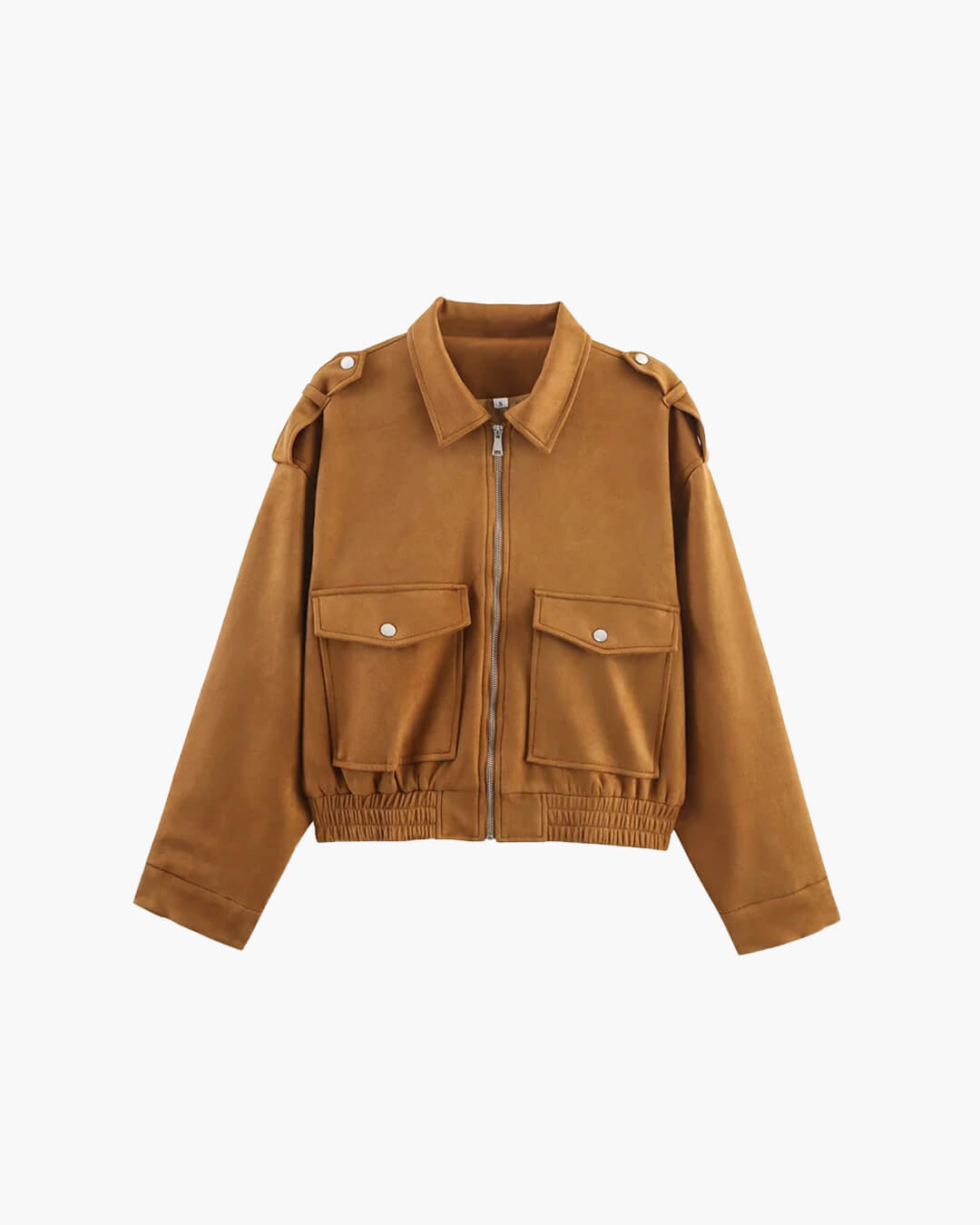 SEAME - Giana Suede Pilot Jacket Camel S