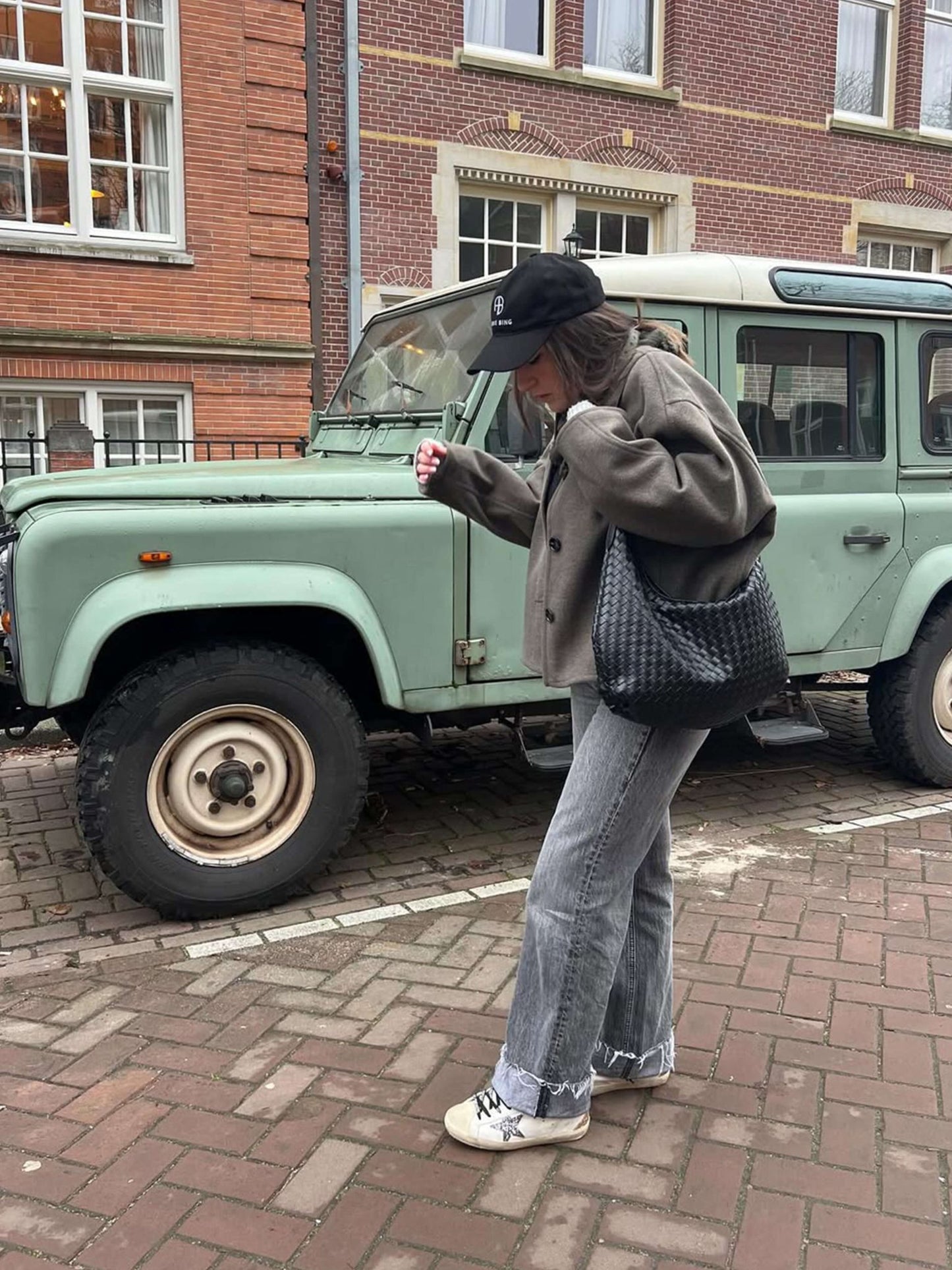 SEAME - Helen Woven Tote Bag Beige Regular