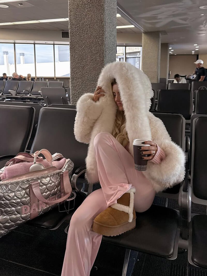 Seame - Henna Faux Fur Jacket White S