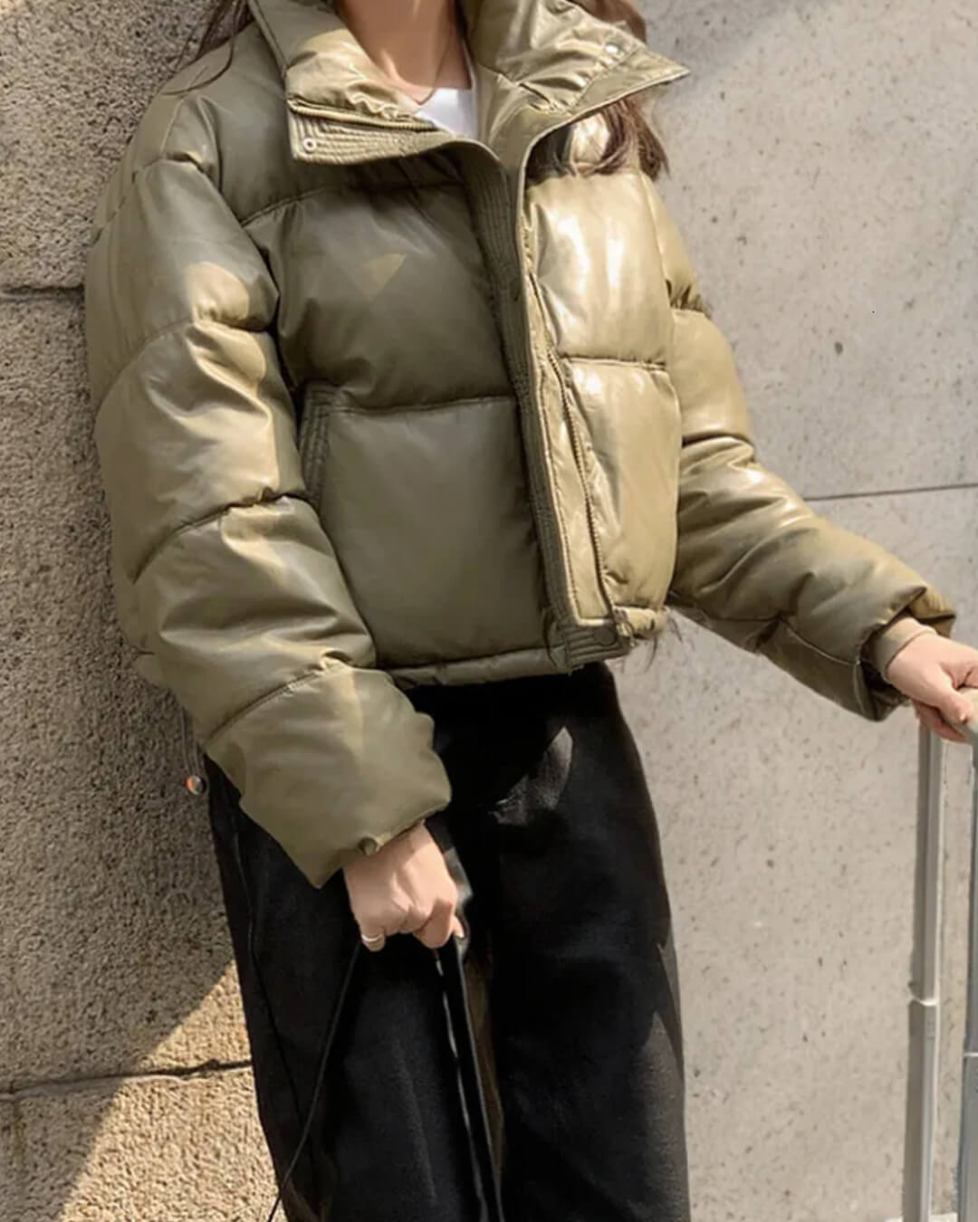 SEAME - Joan Down Jacket Green S