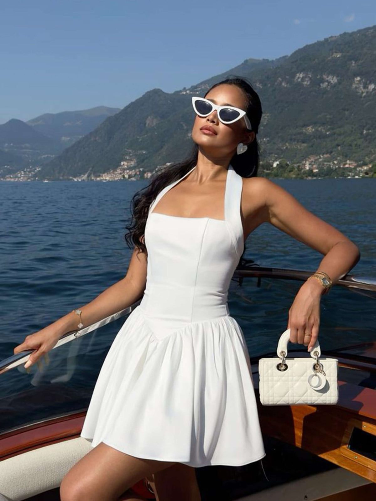 Seame - Kiara Mini Dress White S