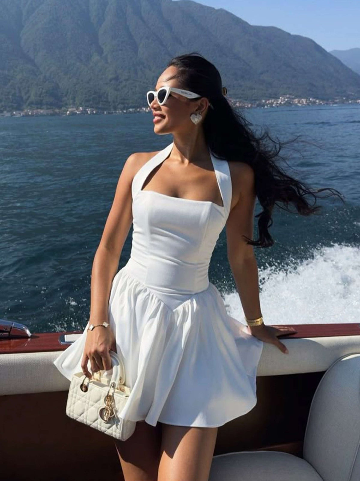 Seame - Kiara Mini Dress White S