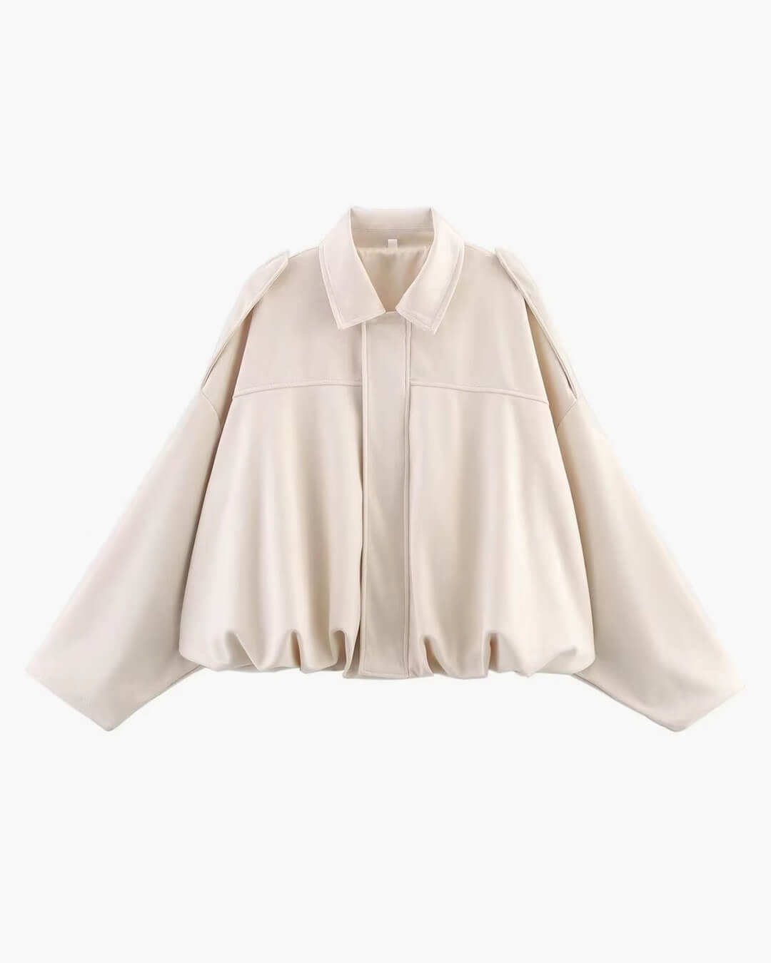 SEAME - Lara Bomber Jacket Creme S