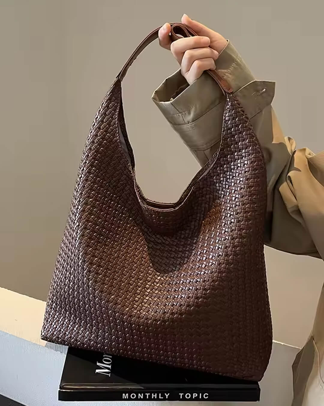 SEAME - Lena Vegan Leather Tote Bag Black Regular