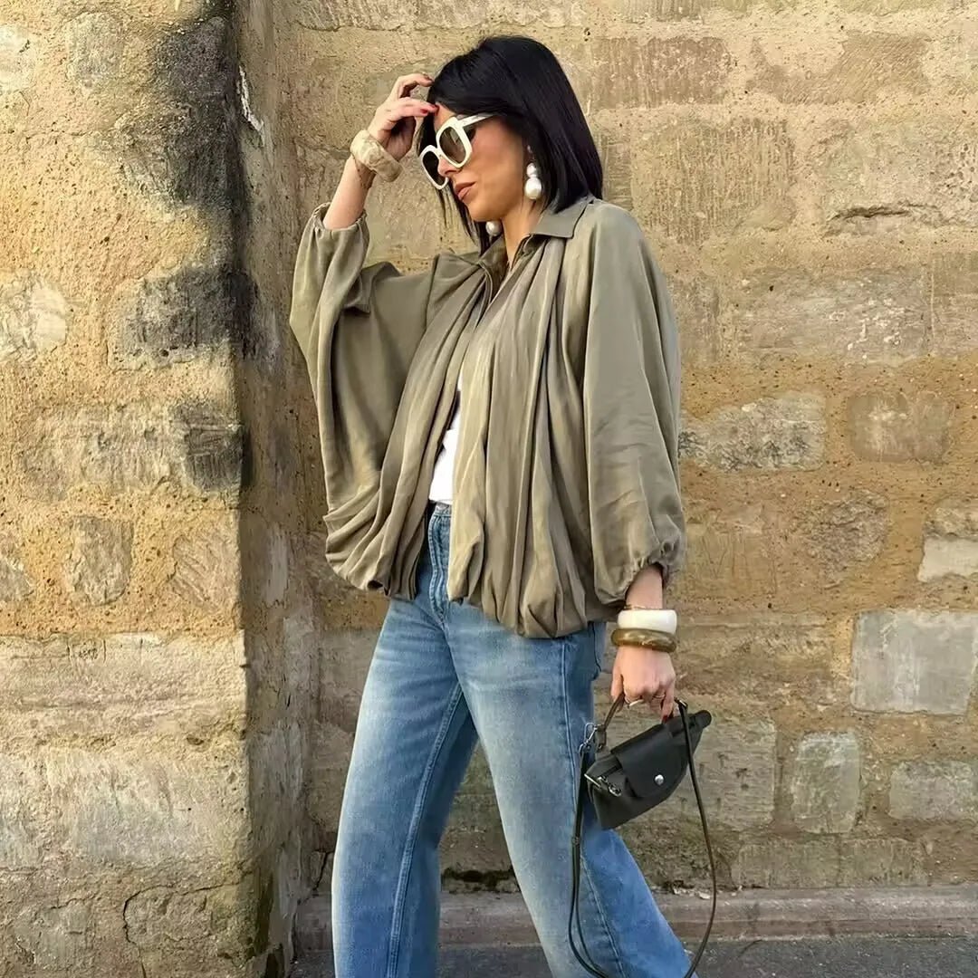 SEAME - Luciana Lightweight Jacket Khaki S