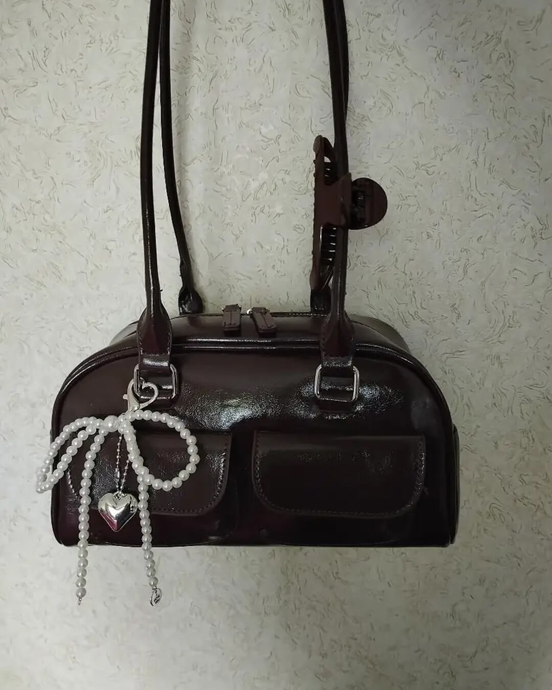 SEAME - Maelle Vegan Leather Pocket Bag White Regular