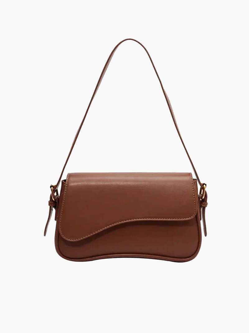 Seame - Mila Shoulder Saddle Bag Brown Regular
