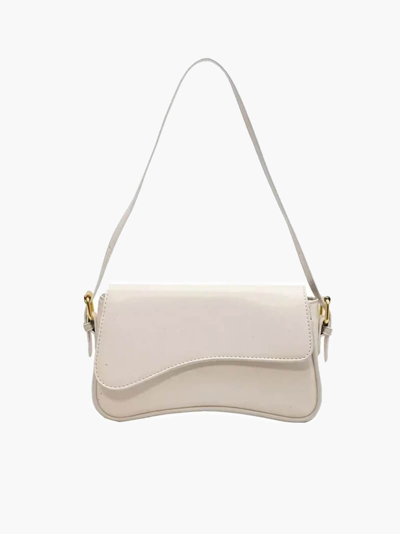 Seame - Mila Shoulder Saddle Bag White Regular