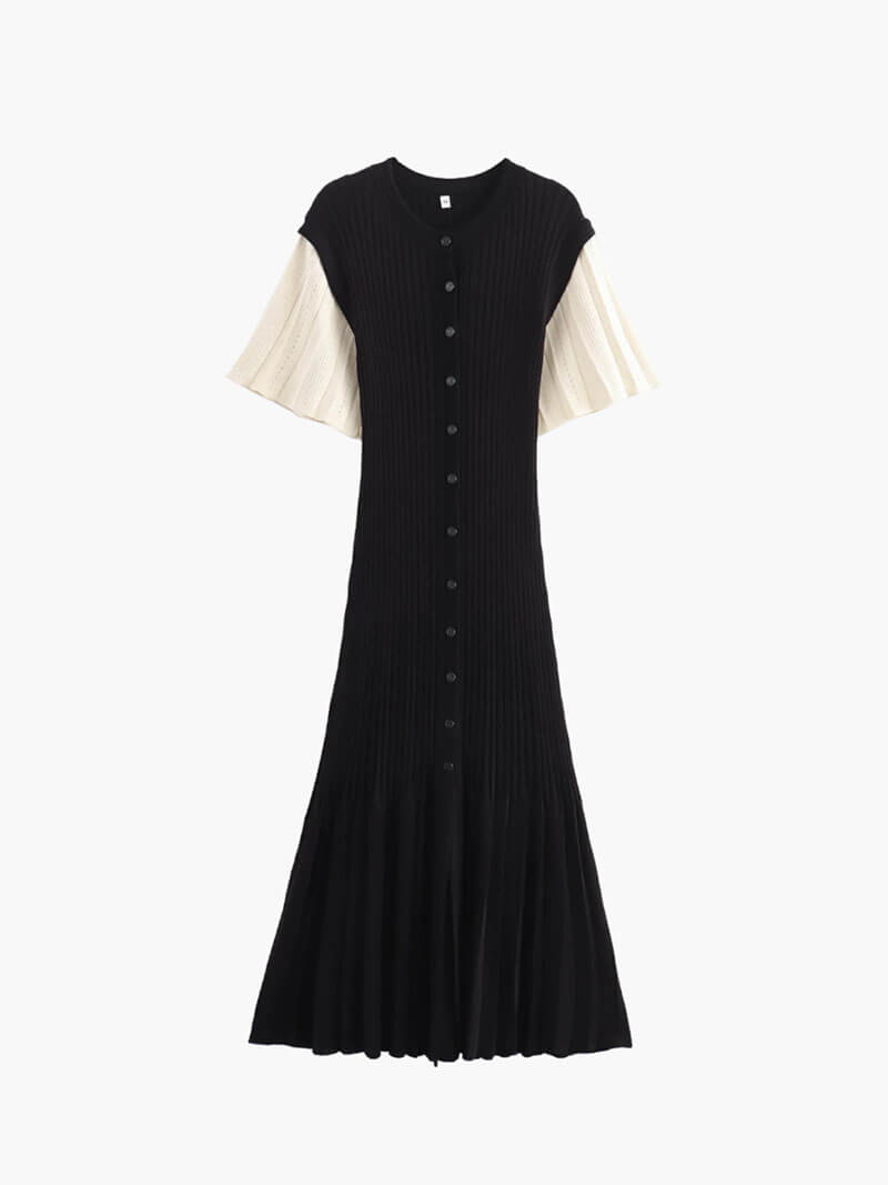Seame - Paola midi dress Black S