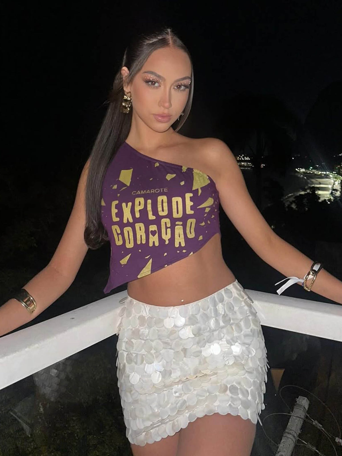 Seame - Rain Shell Mini Skirt White S