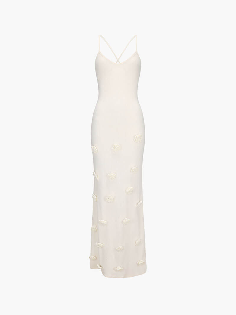 Seame - Sofia maxi dress White S