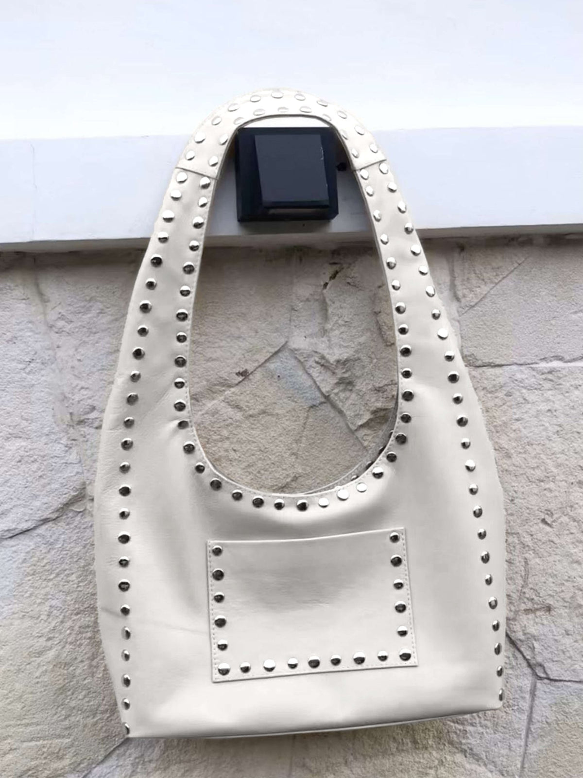 Seame - Stefani Studded Tote Bag Black Regular