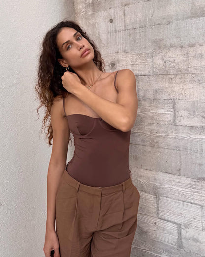 Riley Satin Camisole Bodysuit
