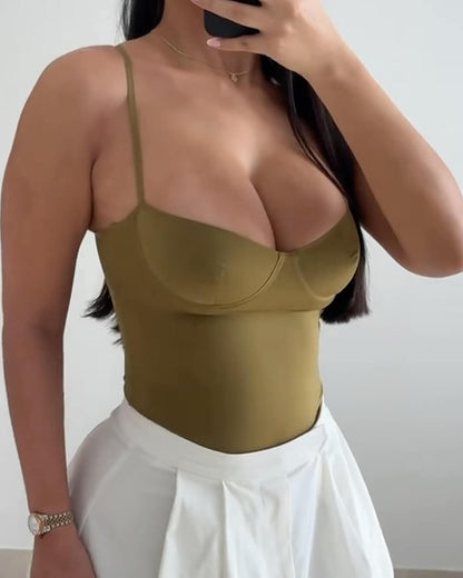 Riley Satin Camisole Bodysuit