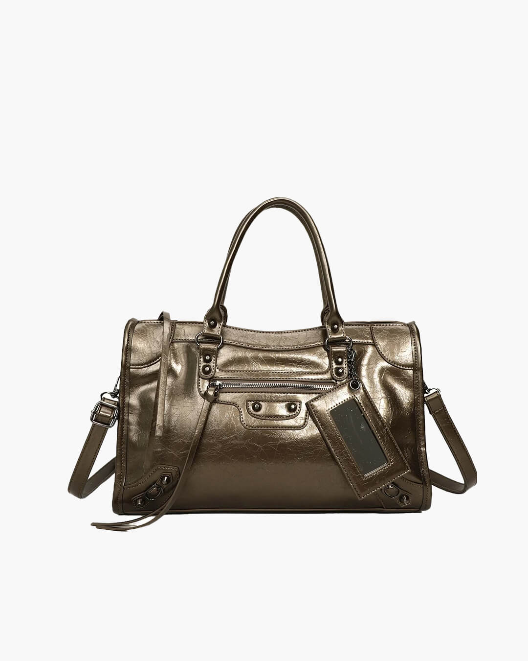 SEAME - Carmela - Stylish Handbag with Spacious Interior & Minimalist Design Dark Brown