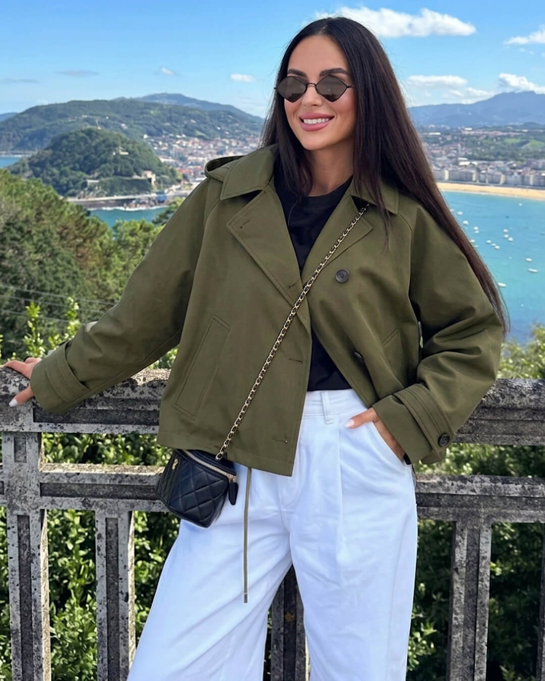 Trench coat con cappuccio Eleanor