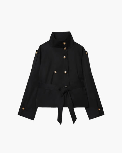 SEAME - Jam Trench Coat Black S