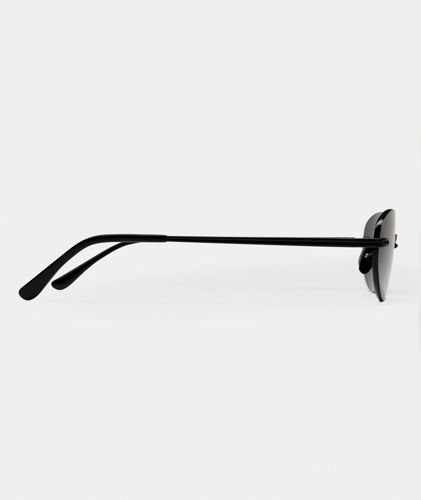 SEAME - Patrice Frameless Retro Sunglasses Black