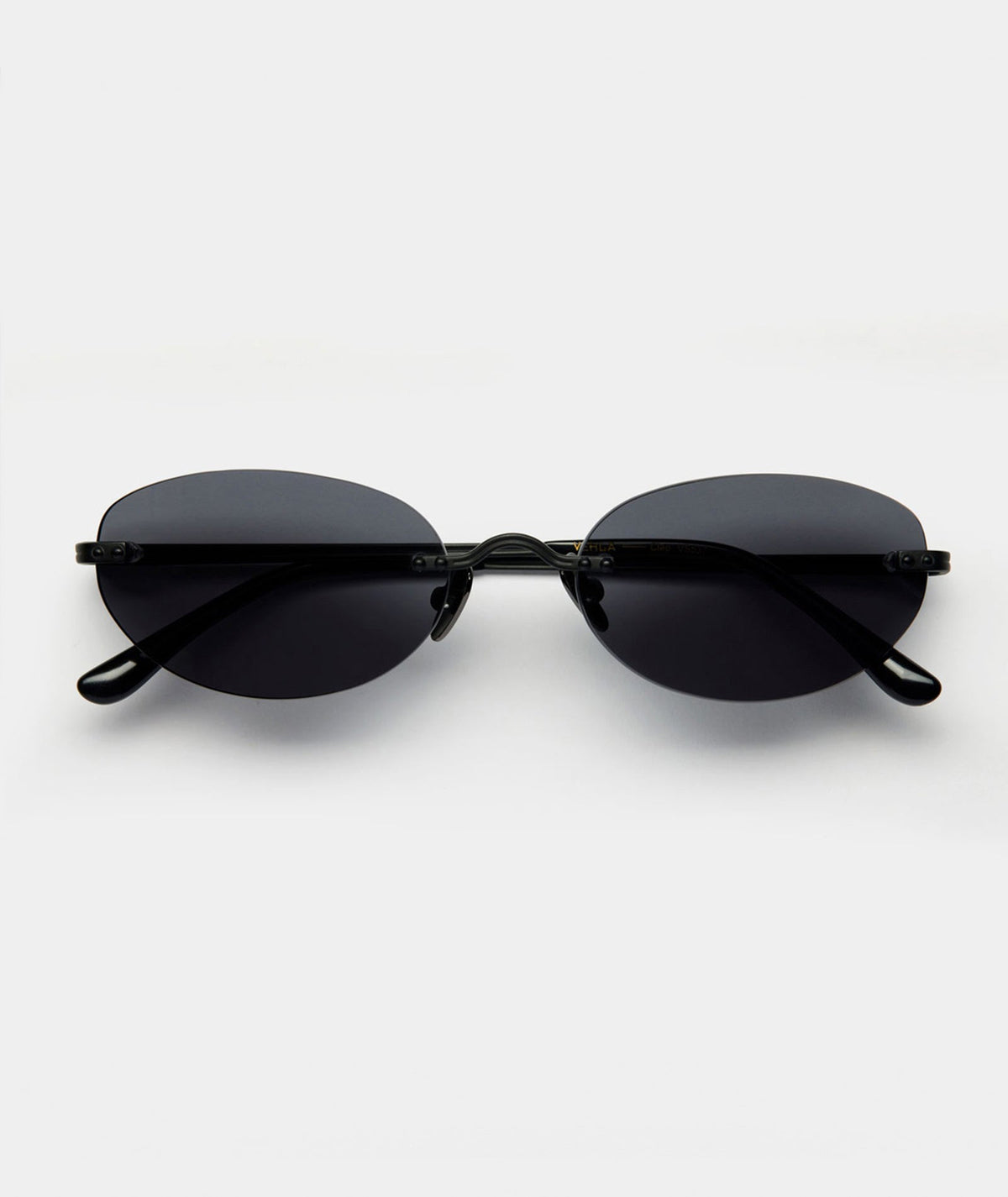 SEAME - Patrice Frameless Retro Sunglasses Black