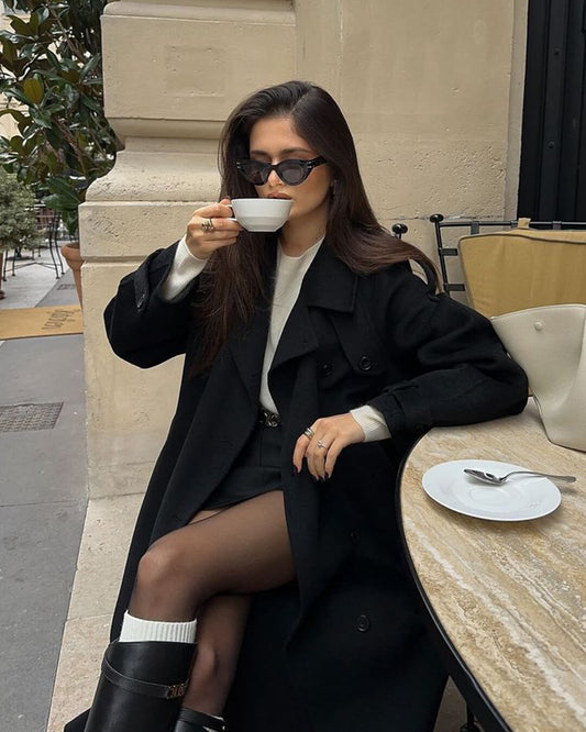 SEAME - Susan Autumn Winter Coat Black M