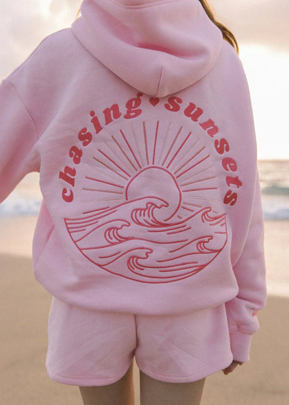 SEAME - Talia Chasing Sunsets Hoodie Pink XS