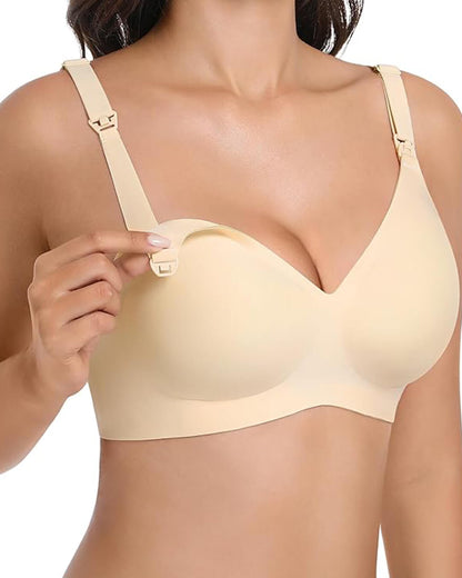 SEAME - Wireless Seamless Bra Beige M